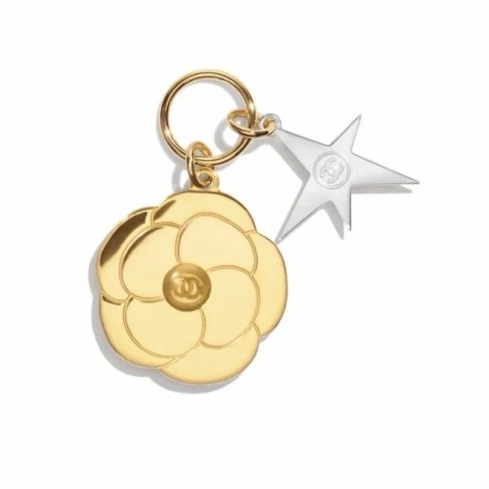 Authentic CHANEL Holiday Double Charm Pendant
